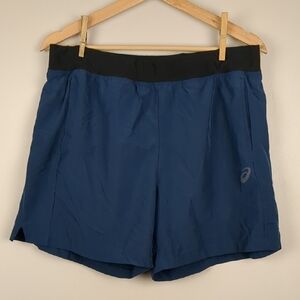 Asics Men's Blue Lined Running Shorts
